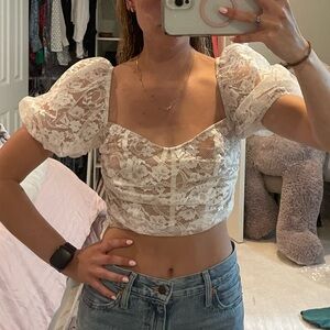 For love & lemons lace top
